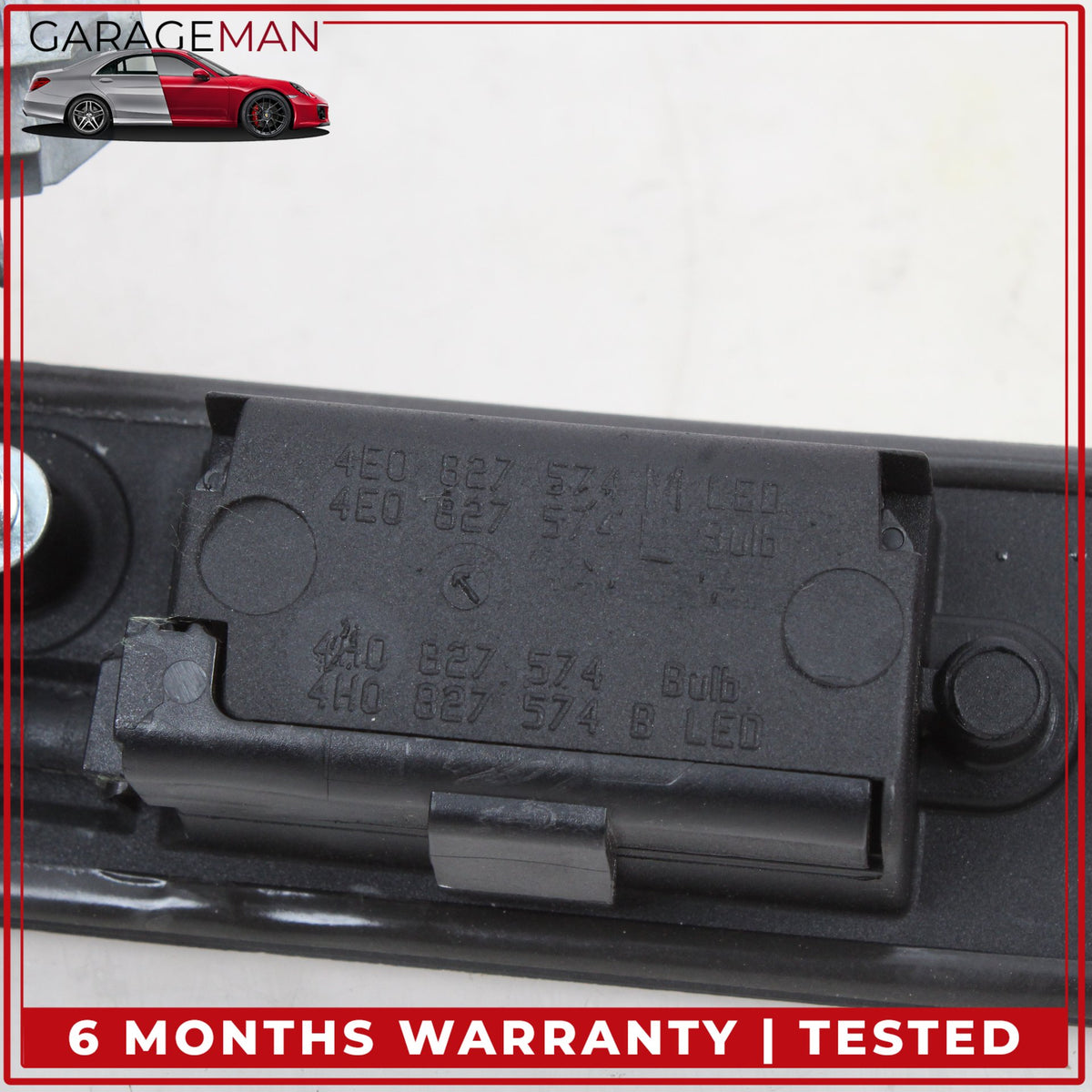 2011-2018 Audi A8 S8 Rear Trunk Lid License Plate Panel w/ Lock Cylinder OEM