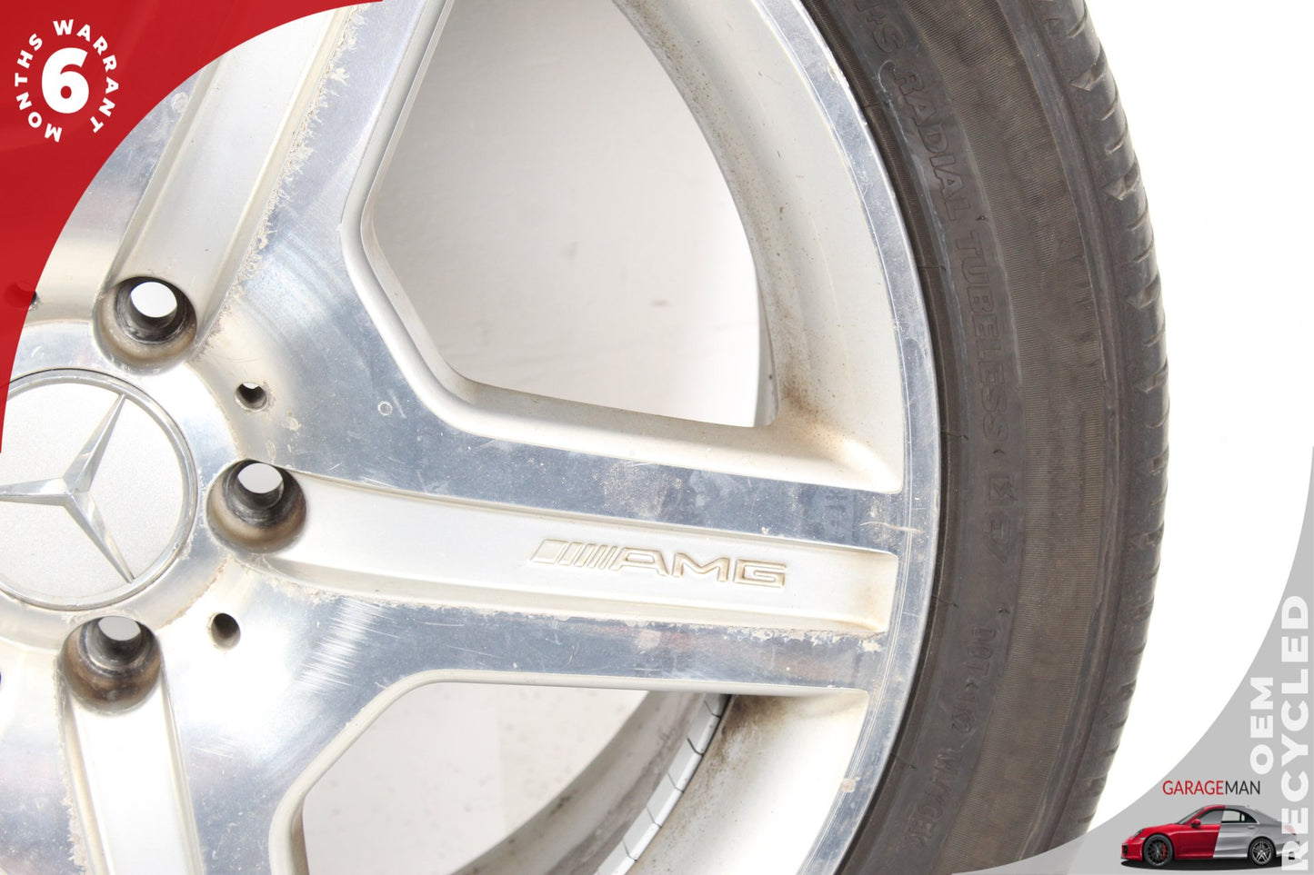 2007-2011 Mercedes W221 S550 S600 Front Wheel Rim w/ Tire 8.5JX19H2 ET43 OEM
