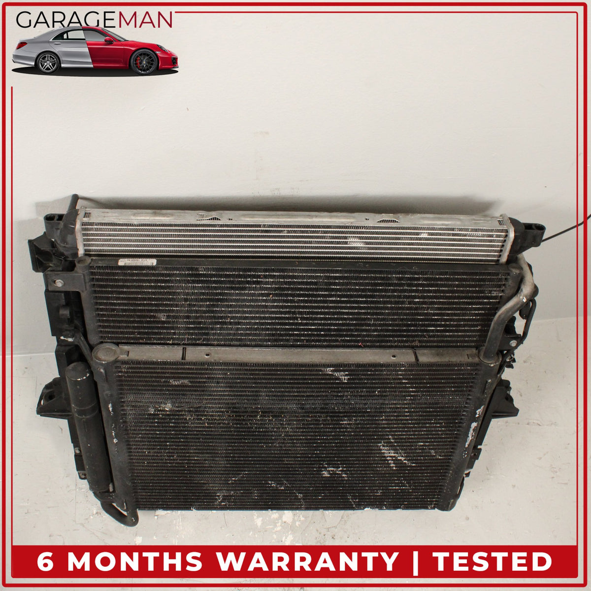 2010-2016 Land Rover LR4 L319 Engine Cooling Radiator AC A/C Condenser Assembly