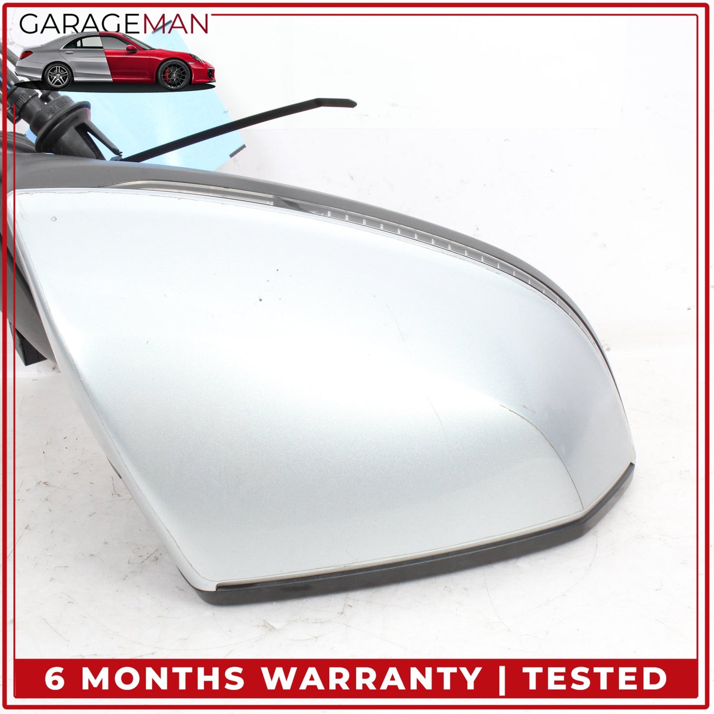 2017-2019 Audi Q7 Front Right Side Door Rear View Mirror w/ Camera Silver OEM