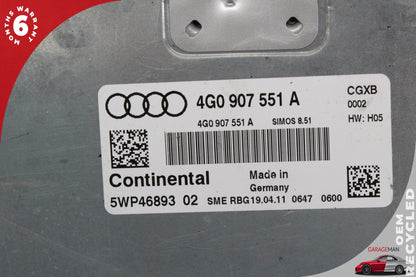 2012-2015 Audi A7 A6 3.0L Engine Computer Control Module Unit ECU 4G0907551A OEM