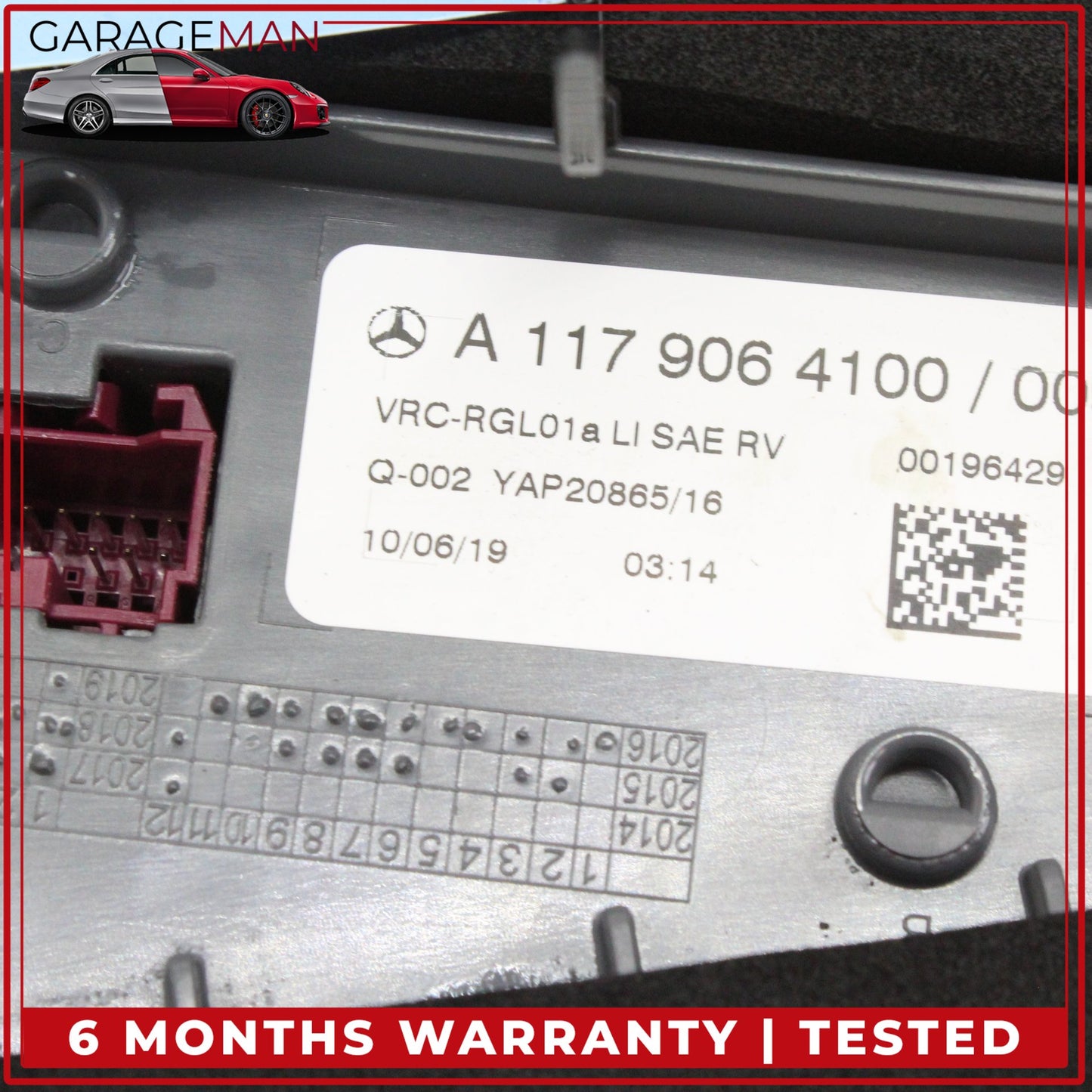 2014-2019 Mercedes-Benz CLA250 W117 Sedan Rear Left Outer Tail Light 1179064100 OEM