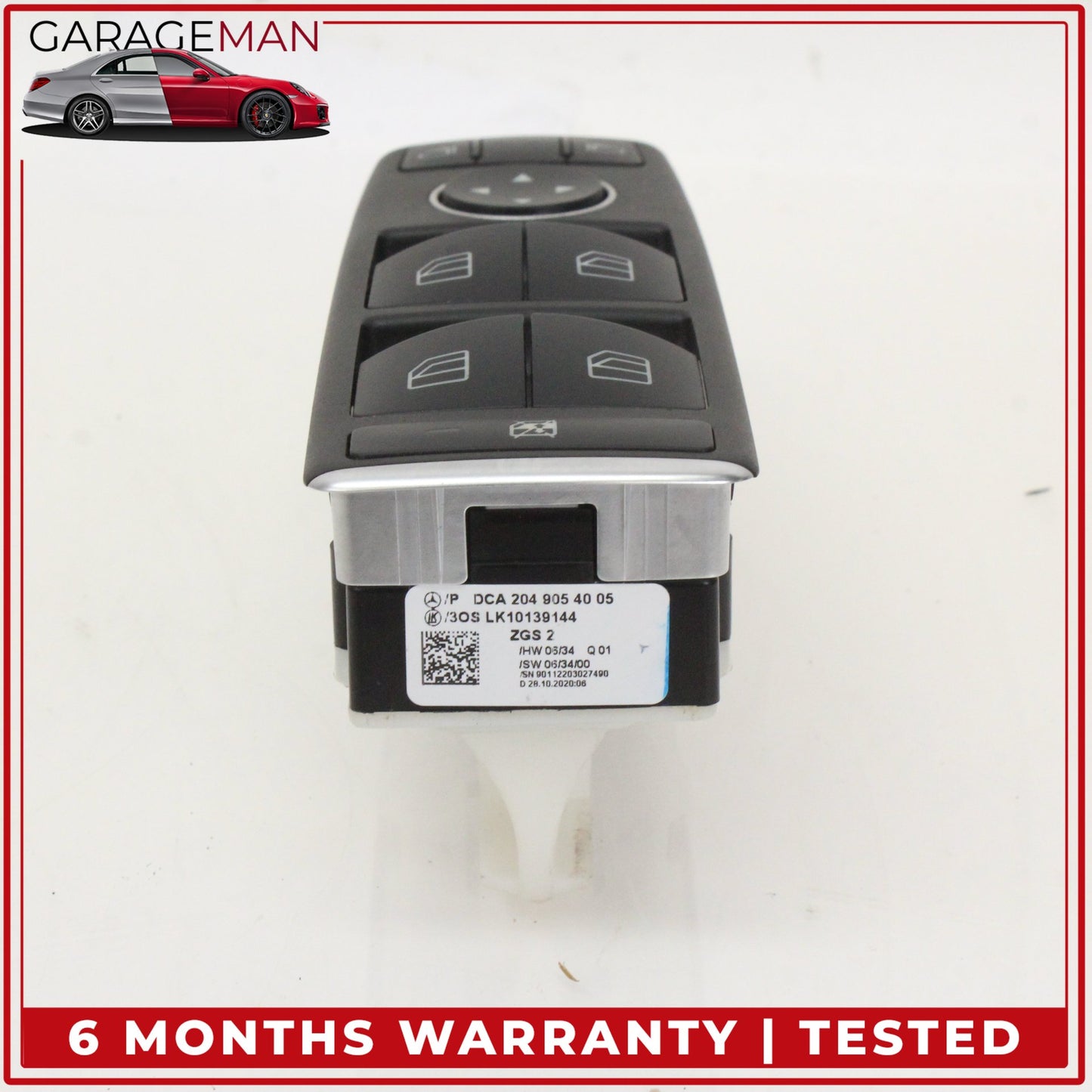 2008-2014 Mercedes W204 C250 Front Left Side Master Window Control Switch OEM