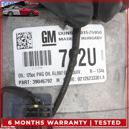 2016-2019 Buick Cascada AC A/C Air Conditioning Compressor 401575950 OEM