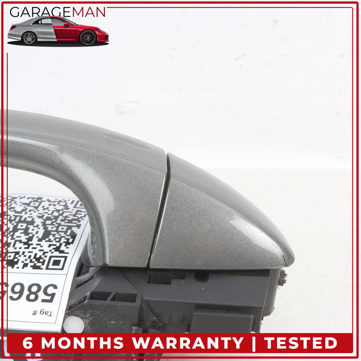 2019-2025 Audi Q3 Rear Right Side Exterior Door Handle Gray Metallic OEM