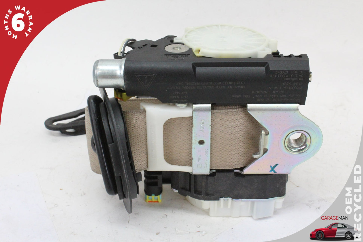 10-16 Porsche Panamera Sedan Right Front Seat Belt 97080303401 Genuine