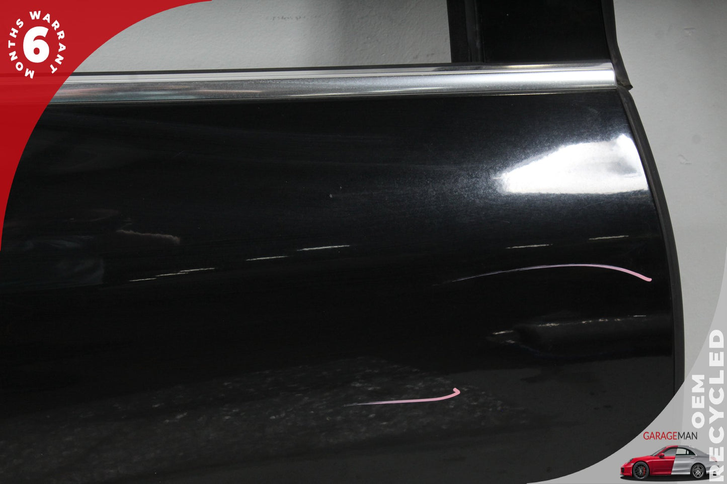 2011-2018 Porsche Cayenne 958 Rear Right Side Door Shell Black 95853301200 OEM
