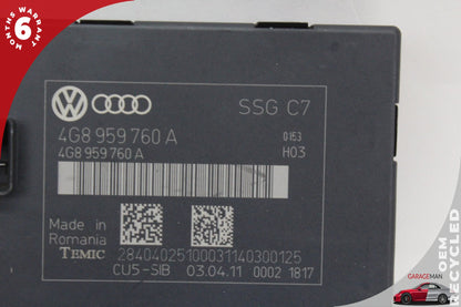 2012-2018 Audi A7 A6 Front Left Side Seat Control Module Unit 4G8959760A OEM