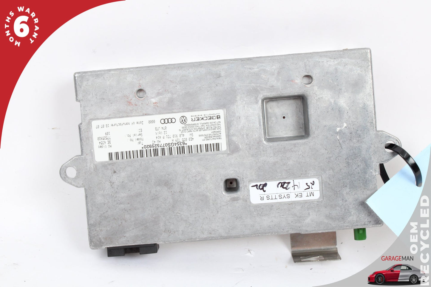 2007-2009 Audi Q7 Multimedia MMI Control Module Unit 4E0035729A OEM
