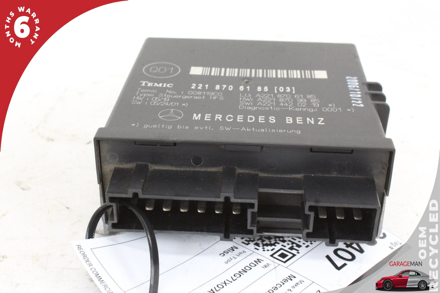 2007-2009 Mercedes W221 S550 Trunk Release Remote Open Close Module Unit OEM