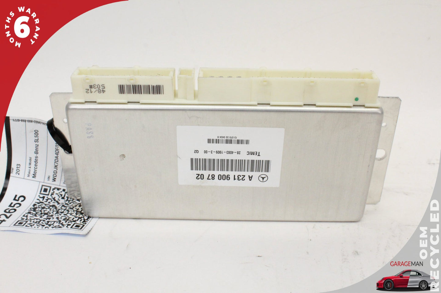 13-14 Mercedes-Benz SL500 R231 Convertible ESP Electronic Stability Control Module 2319008702