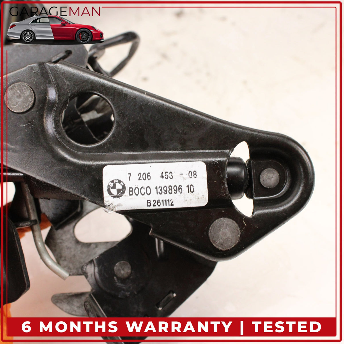 2009-2015 BMW 740i F01 Left Headlight Support Bracket Frame w/ Hood Latch OEM