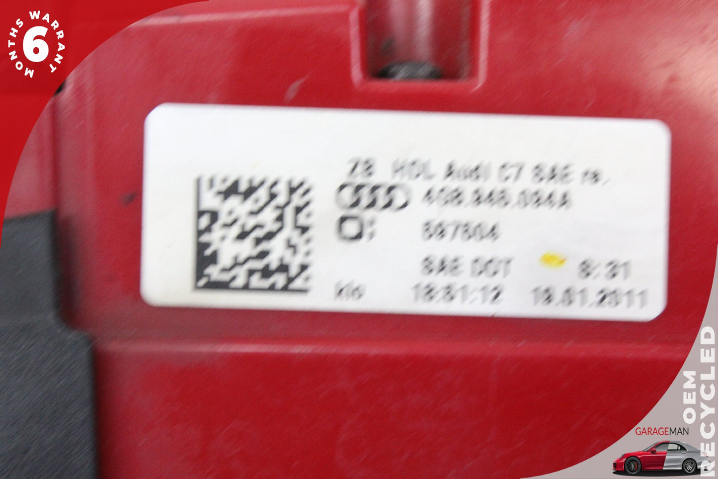 2012-2015 Audi A7 Quattro S7 Rear Right Inner Tail Light 4G8945094A OEM