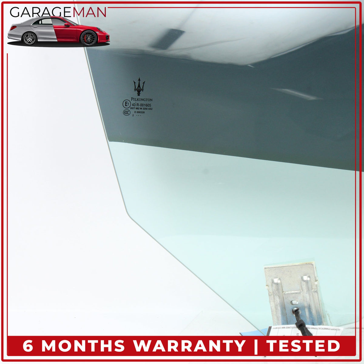 2008-2019 Maserati GranTurismo M145 Front Right Side Door Window Glass OEM
