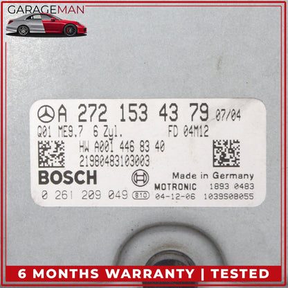 2005-2012 Mercedes-Benz E350 W211 Sedan ECU Engine Control Module 2721534379 OEM