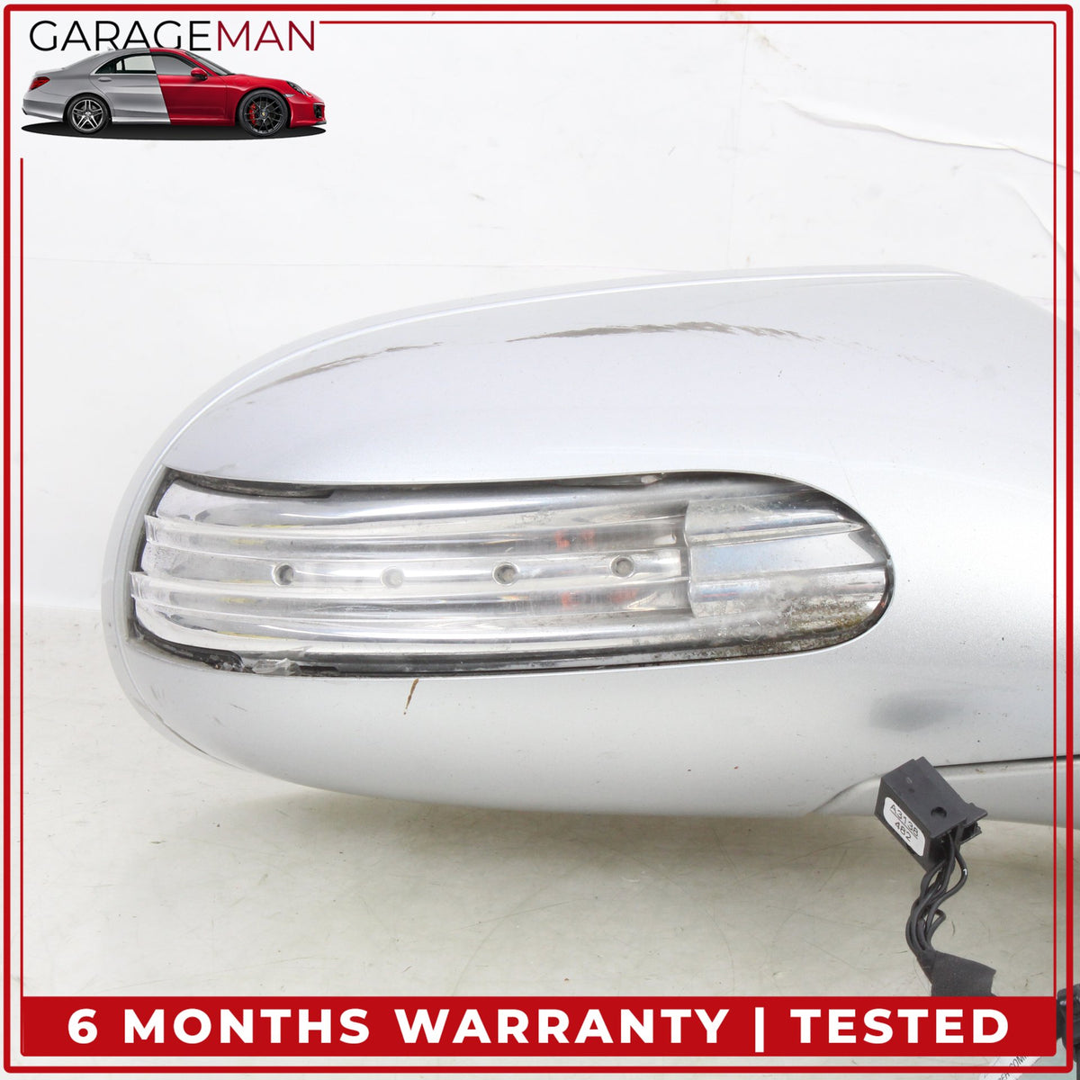 2005-2008 Mercedes R171 SLK280 Right Door Rear View Mirror Silver Metallic OEM
