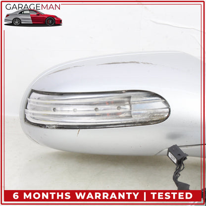 2005-2008 Mercedes R171 SLK280 Right Door Rear View Mirror Silver Metallic OEM