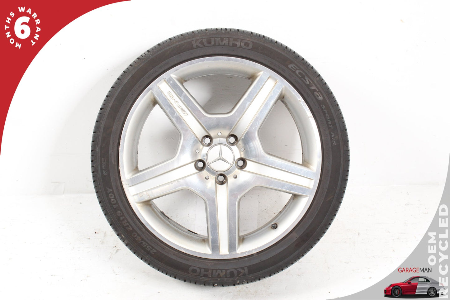 2007-2011 Mercedes W221 S550 S600 Front Wheel Rim w/ Tire 8.5JX19H2 ET43 OEM