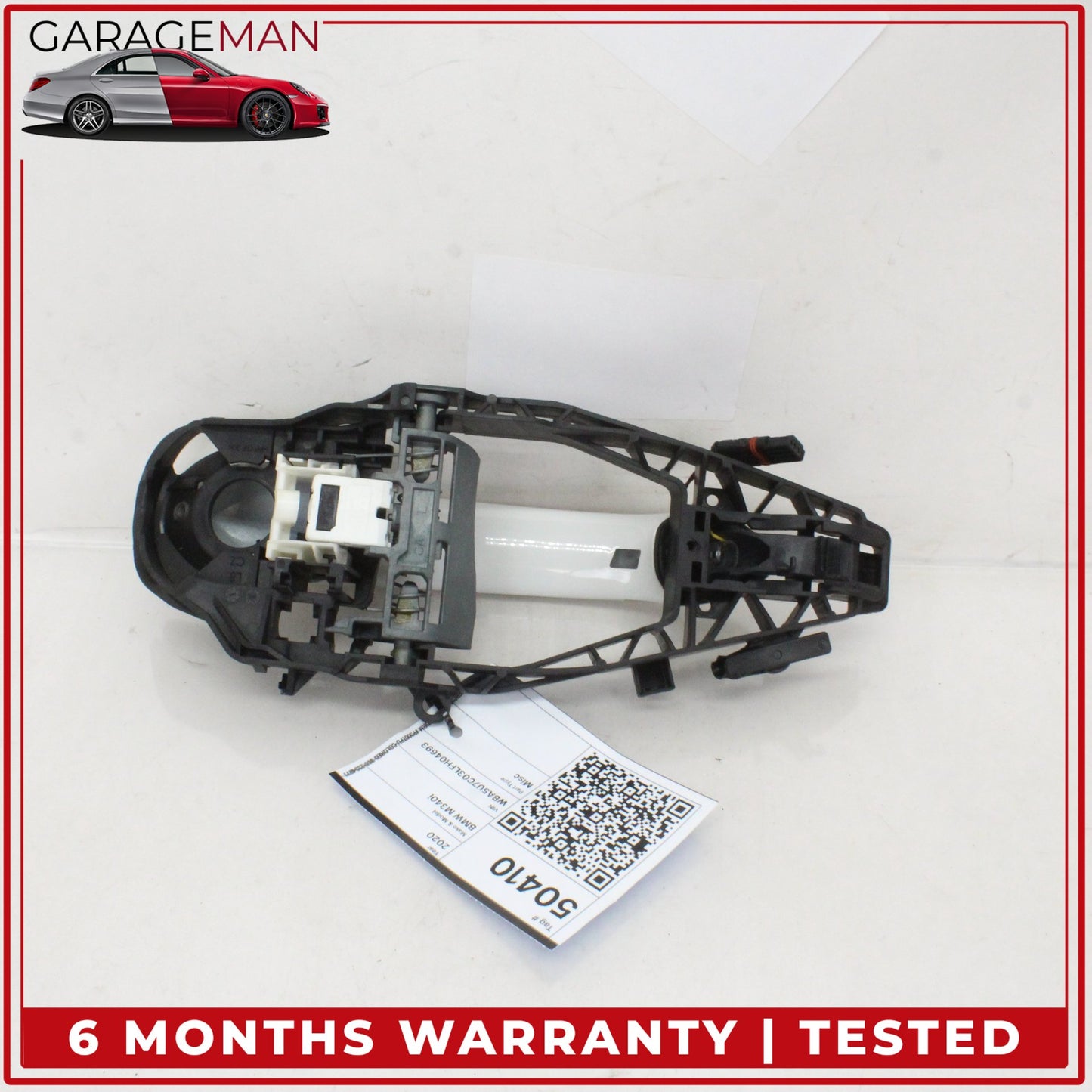 2019-2025 BMW M340i G20 Rear Left Driver Side Exterior Door Handle White OEM