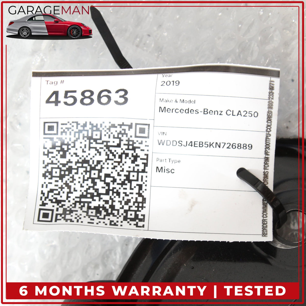 2014-2020 Mercedes W117 CLA250 Front Subframe Crossmember 2466201200 OEM