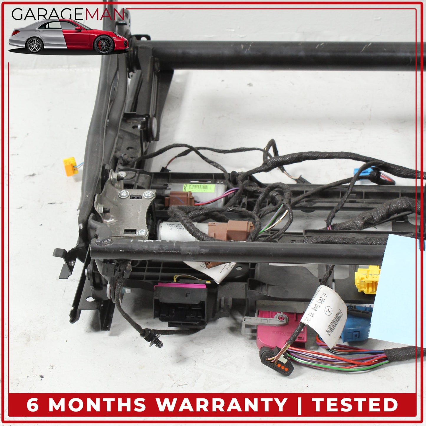 2015-2023 Mercedes W205 C300 Front Right Seat Rail Track Frame w/ Motors OEM
