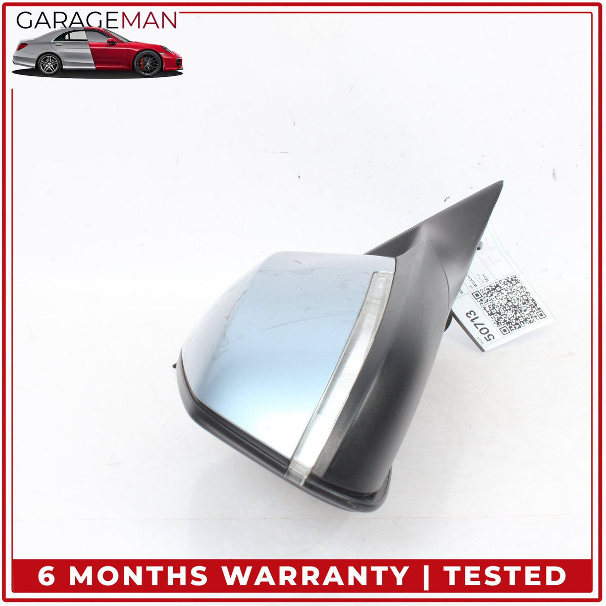 2012-2018 BMW 320i Front Right Side Door Rear View Mirror Blue Metallic OEM