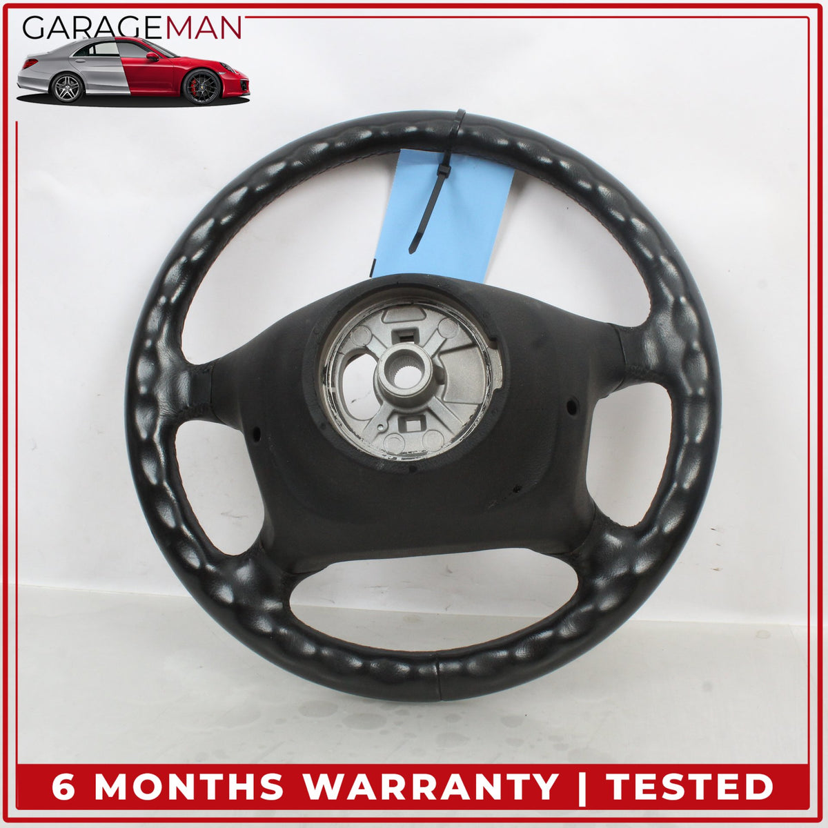 1998-2001 Porsche 911 Carrera 996 Steering Wheel Leather Black 99334780464 OEM