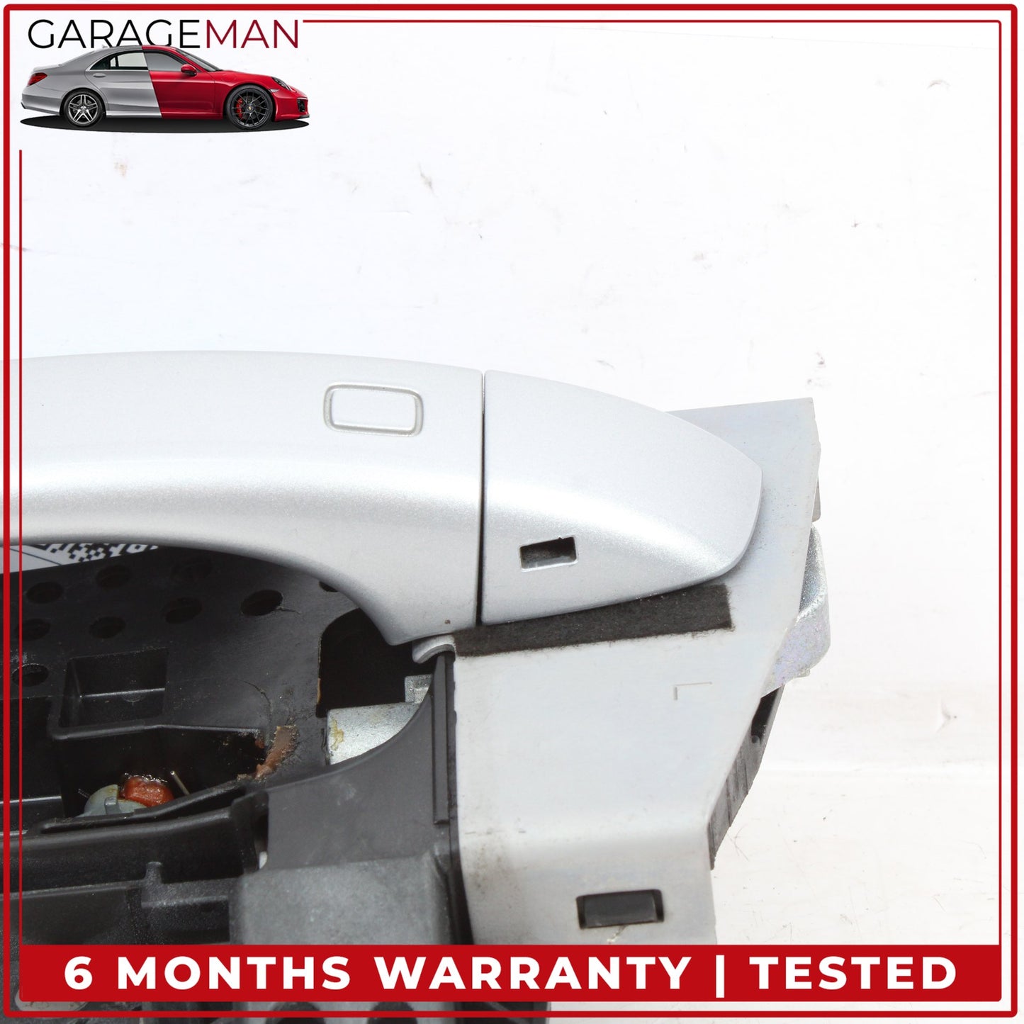 2017-2024 Audi Q7 Front Left Side Exterior Door Handle Silver 4M1837885A OEM