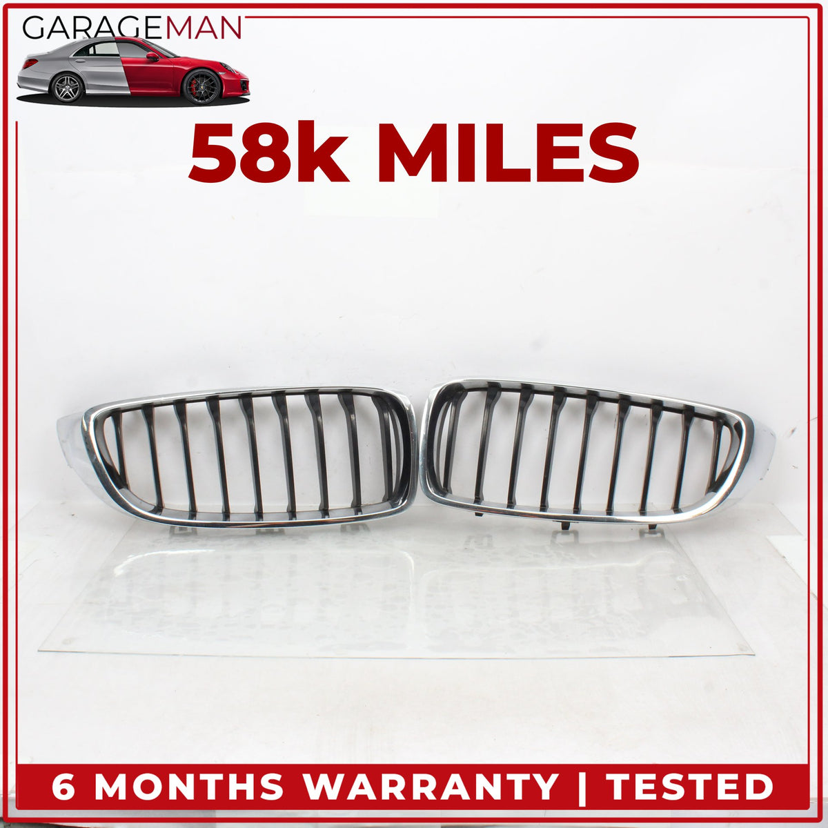 2015-2021 BMW 430i Gran Coupe Front Hood Radiator Grille Set 7294813 OEM
