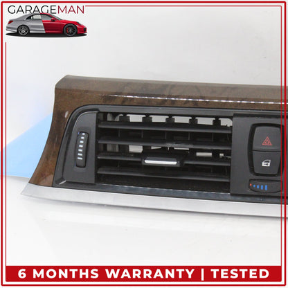 2012-2020 BMW 430i F36 Front Dash Center AC Air Vent Panel w/ Hazard Light OEM
