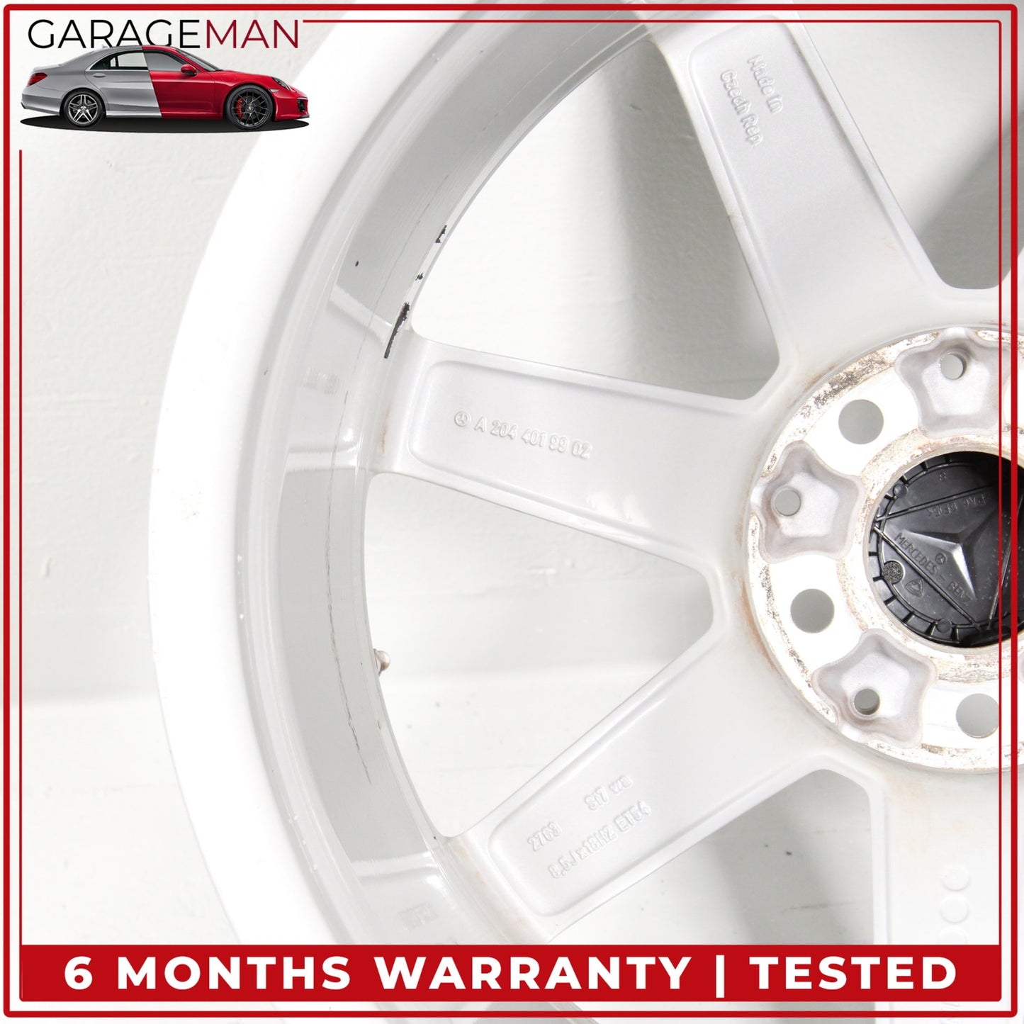 2012-2015 Mercedes W204 C250 Rear 7 Spoke Wheel Rim 8.5JX18H2ET54 2044019902 OEM