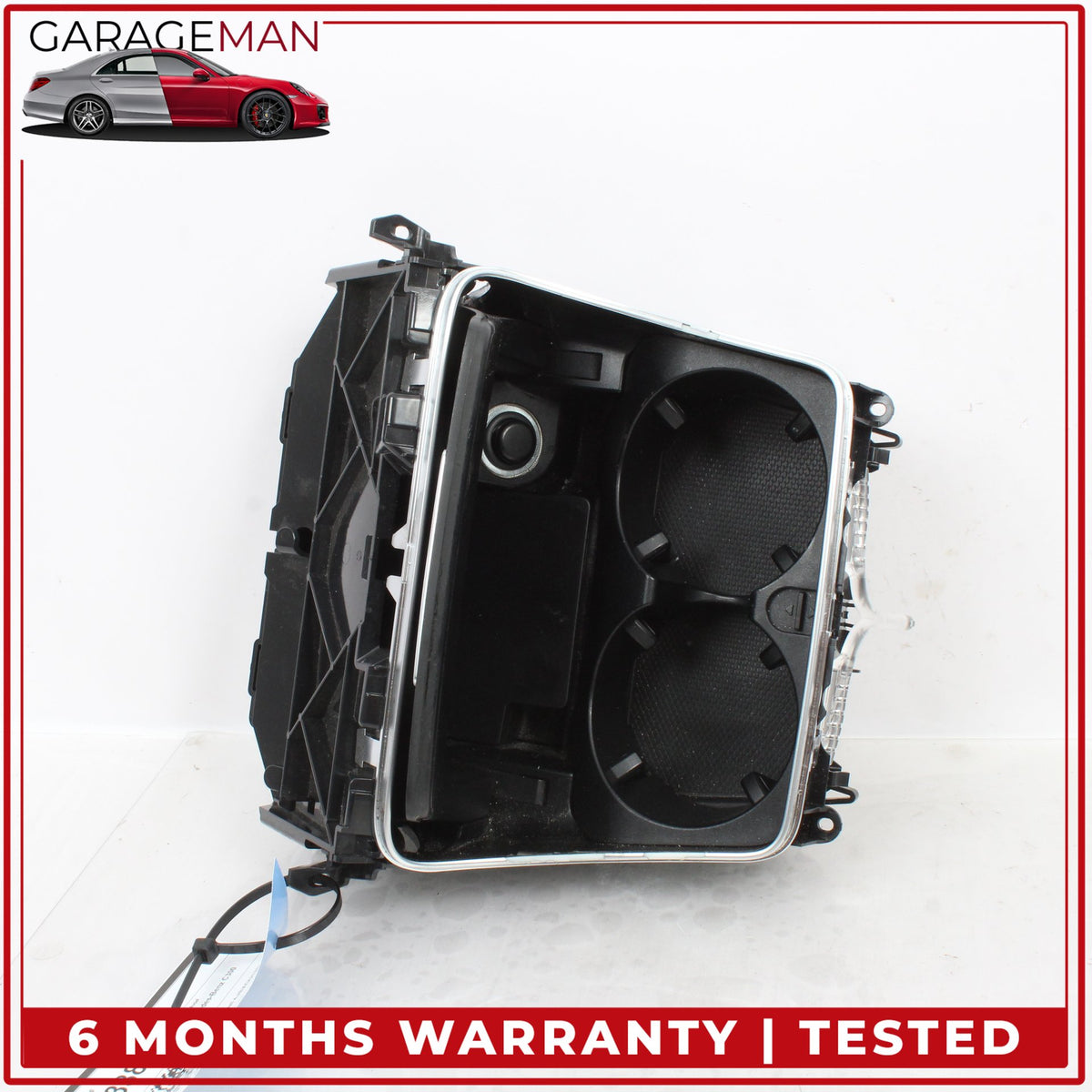 2015-2018 Mercedes W205 C300 Front Center Console Ashtray Compartment Black OEM