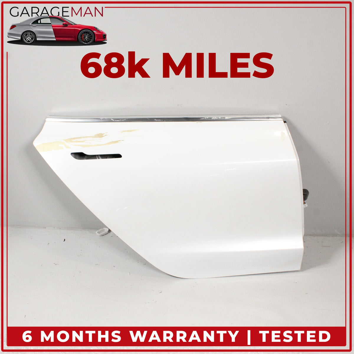 2017-2023 Tesla Model 3 Rear Right Side Door Shell Pearl White 1081440E0C OEM