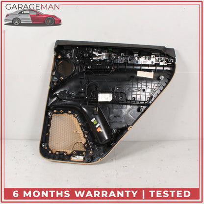 2011-2018 Porsche Cayenne 958 Rear Left Side Door Trim Cover Panel Beige OEM