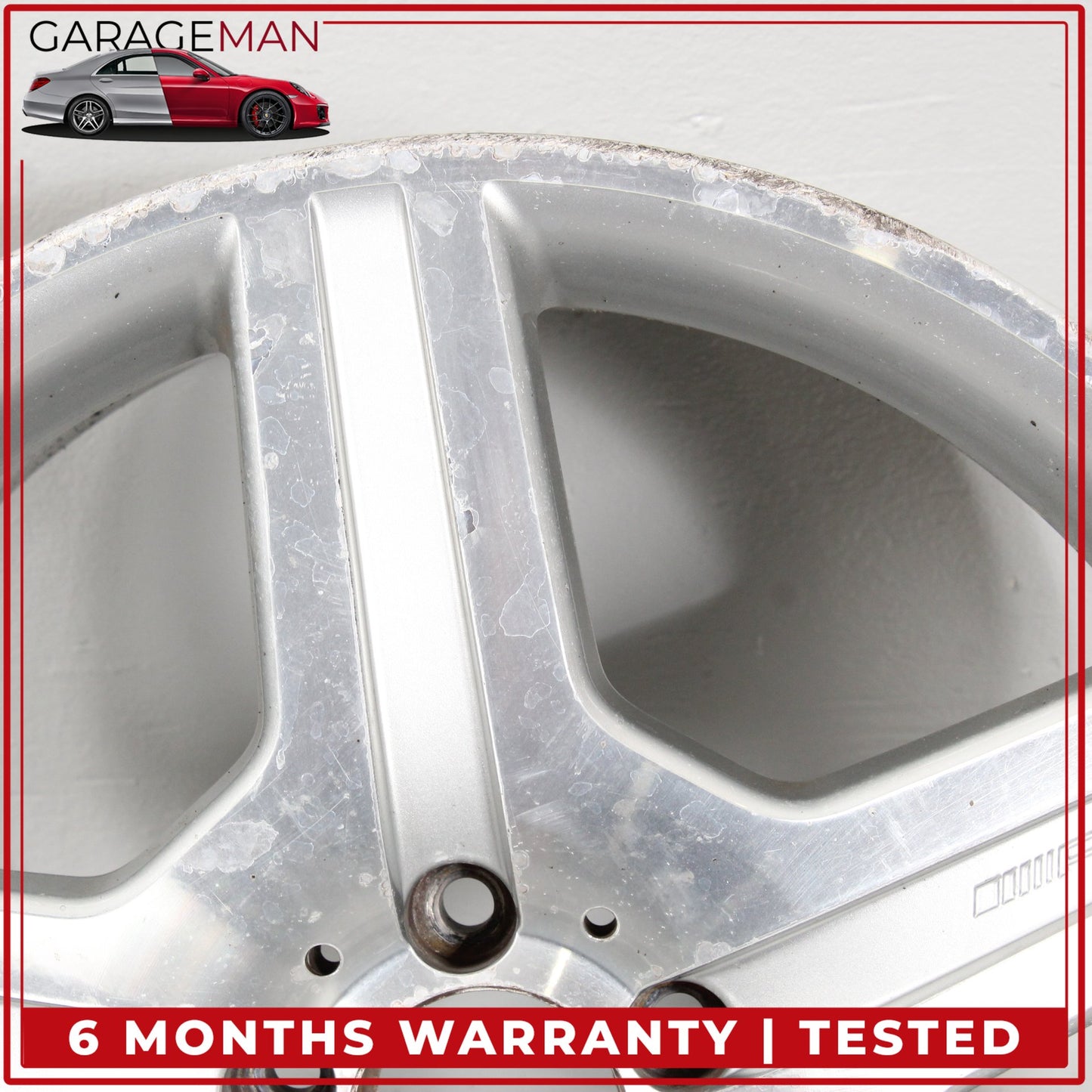 2007-2011 Mercedes W221 S550 Rear 5 Spoke Wheel Rim 9.5X19H2 ET43 2214012702 OEM