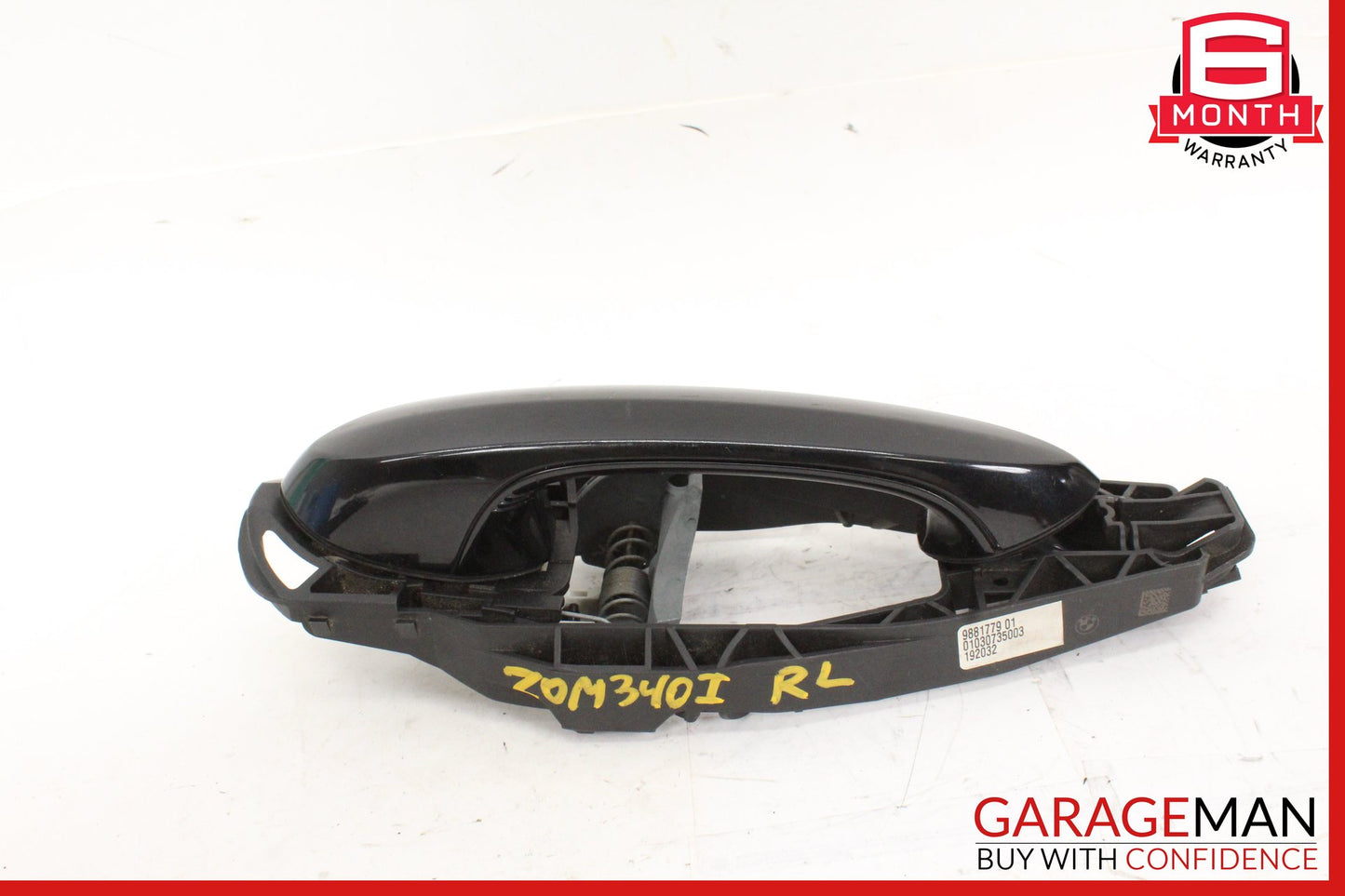 2019-2024 BMW M340i G20 Rear Left Driver Side Exterior Door Handle Black OEM