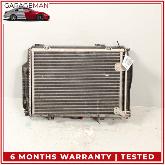 2001-2004 Mercedes R170 SLK320 Engine Cooling Radiator AC A/C Condenser OEM