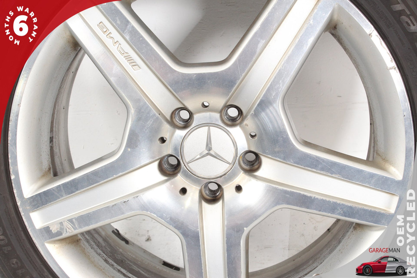 2007-2011 Mercedes W221 S550 S600 Front Wheel Rim w/ Tire 8.5JX19H2 ET43 OEM
