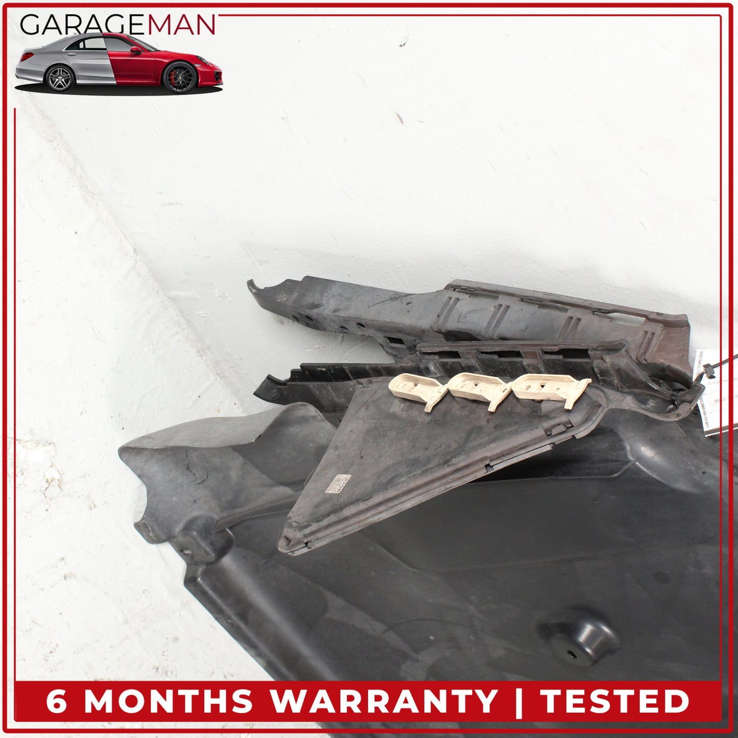 2014-2020 Mercedes W222 S550e Rear Floor Splash Shield w/ Wishbone Cover OEM