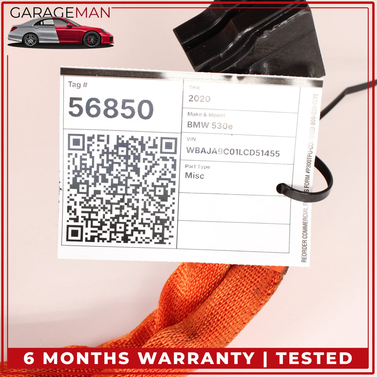 2018-2023 BMW 530e G30 Hybrid High-Voltage Battery Cable Wire 9325405 OEM