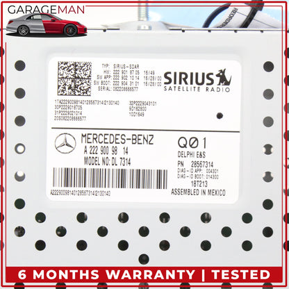 2014-2019 Mercedes-Benz CLA250 W117 Sedan Sirius Satellite Radio Receiver 2229009814 OEM