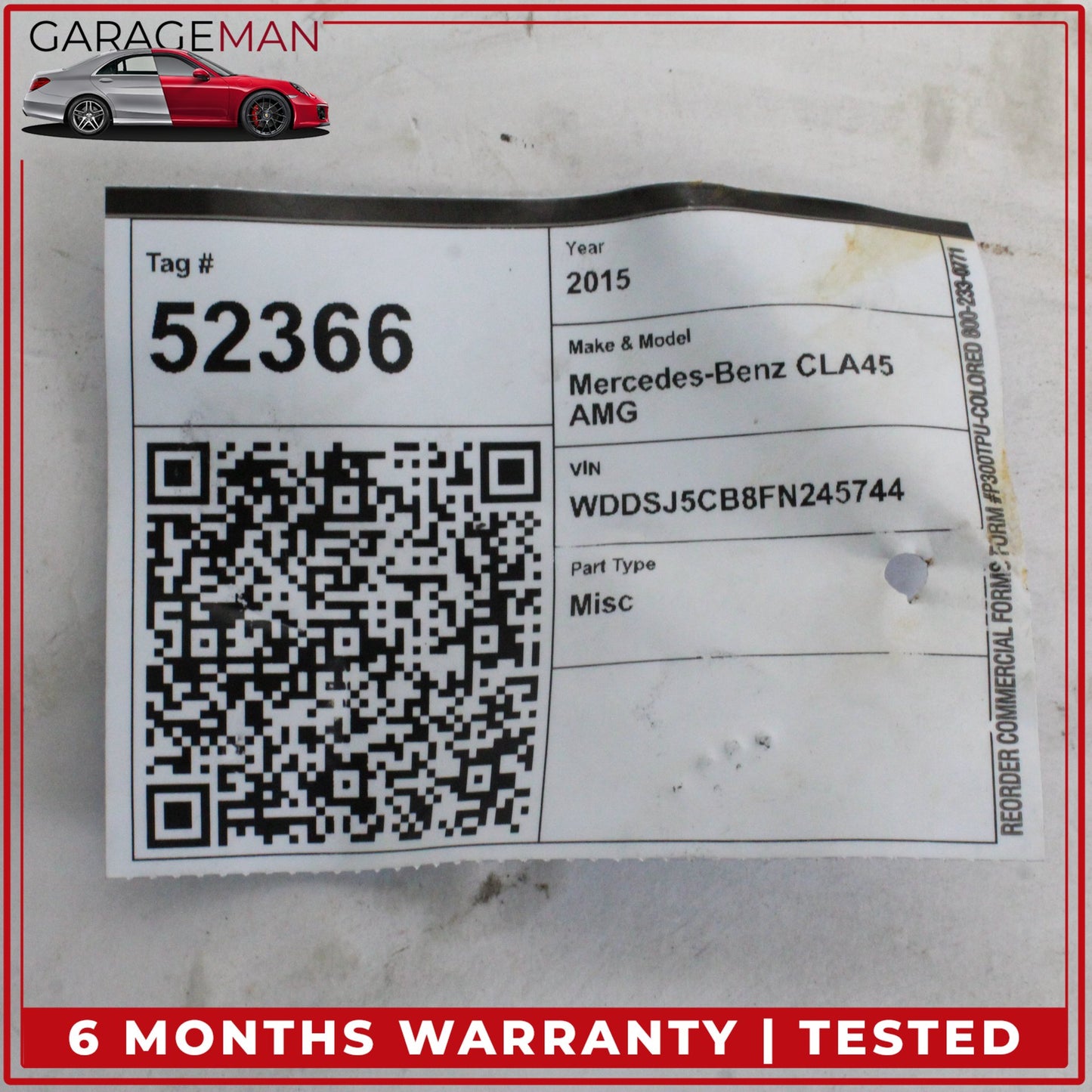 2014-2019 Mercedes W117 CLA45 AMG 7G-Tronic Automatic Transmission Dual Clutch
