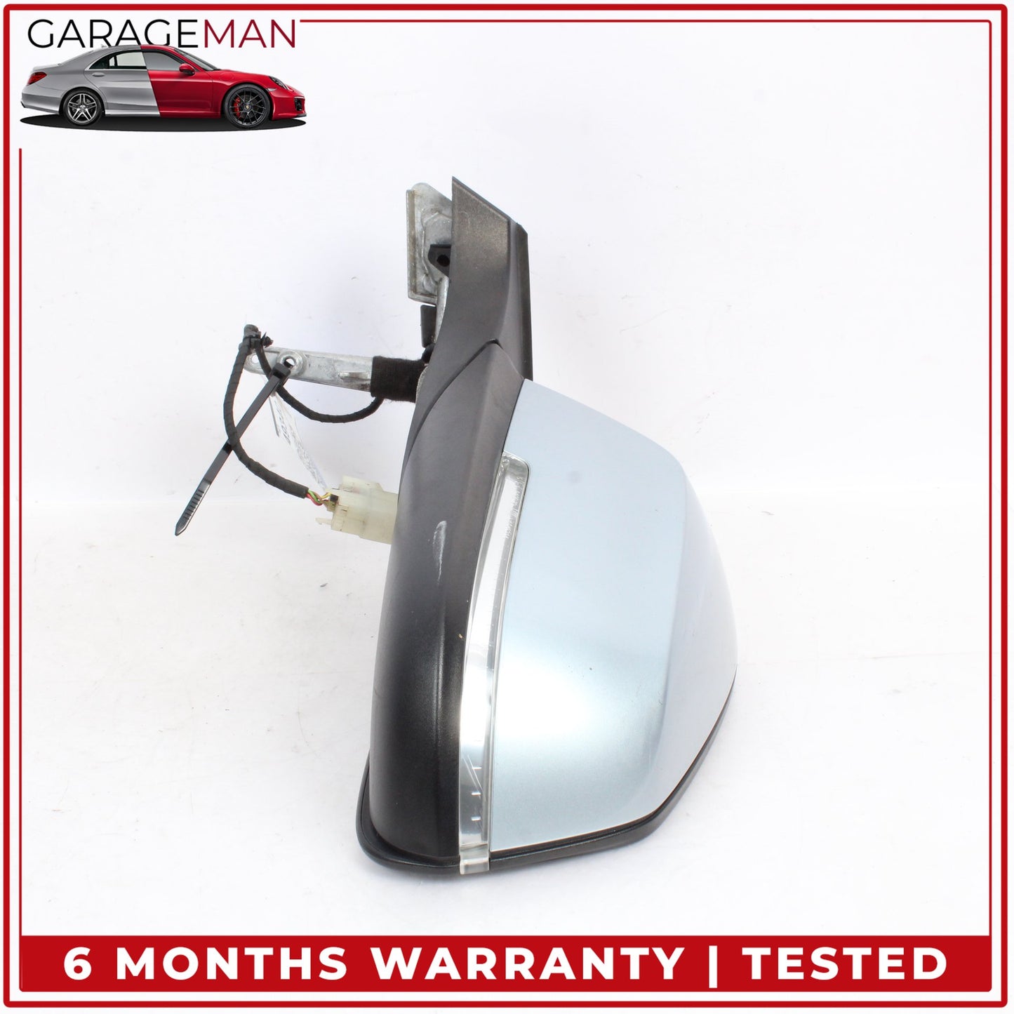 2014-2021 BMW i3 I01 Front Left Side Door Rear View Mirror Heated Silver OEM