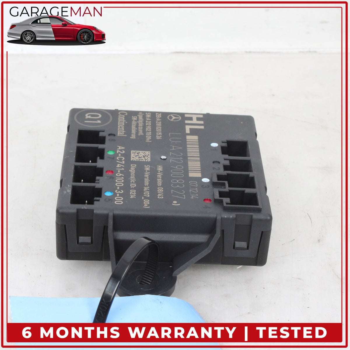 2008-2018 Mercedes W212 E400 Rear Left Side Door Control Module 2129008327 OEM
