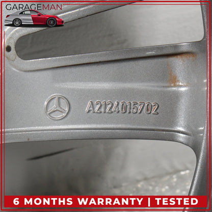2014-2016 Mercedes W212 E350 Twin 5 Spoke Wheel Rim 8.5JX18H2ET48 2124015702 OEM