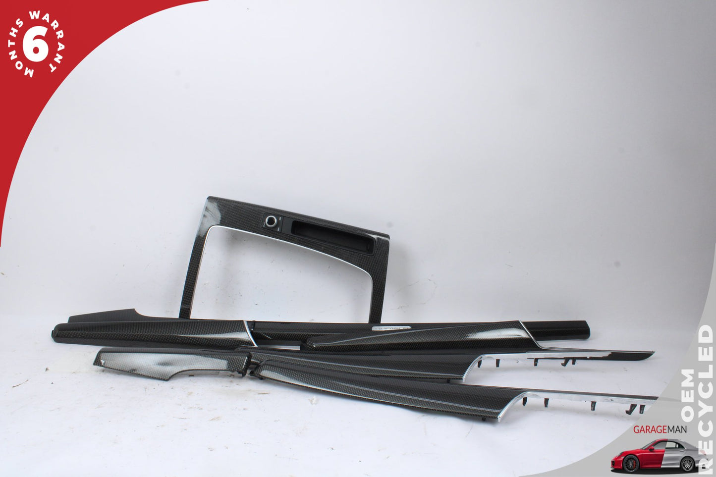 2018-2025 Audi SQ5 Q5 Dash Center Console Door Trim Panel Carbon Fiber Set OEM
