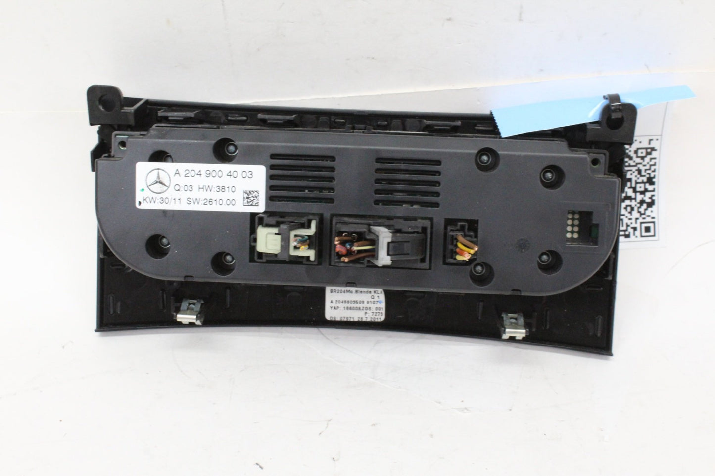 2012-2014 Mercedes C250 W204 AC Climate Control Panel 2049004003 Genuine