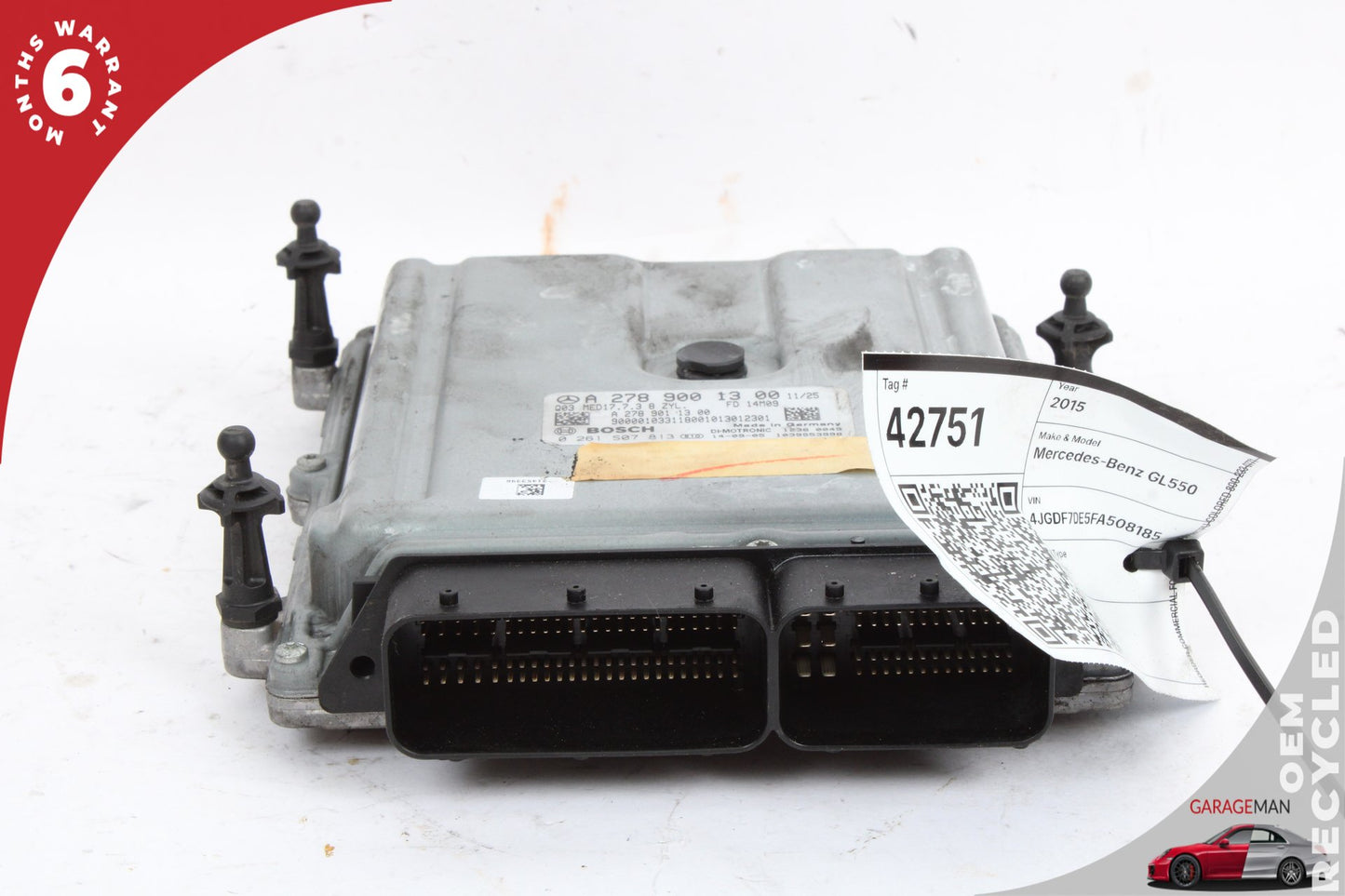 2012-2016 Mercedes X166 GL550 ML550 ECU Engine Control Module 2789001400 OEM