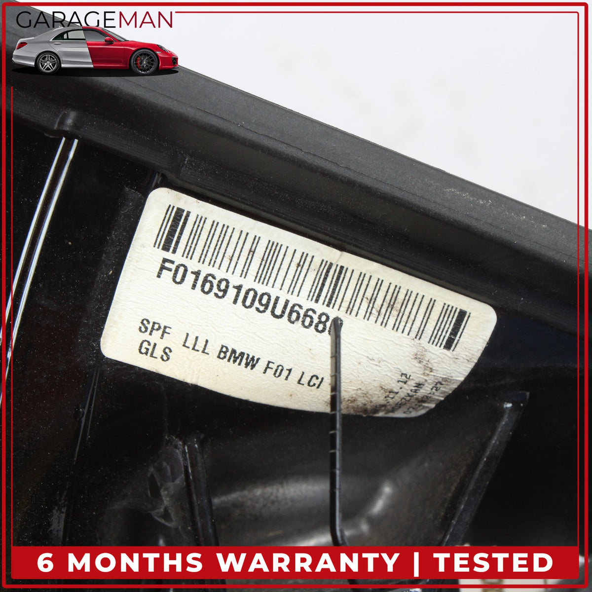 2013-2015 BMW 740i F01 Front Left Side Door Rear View Mirror Silver Mettalic OEM