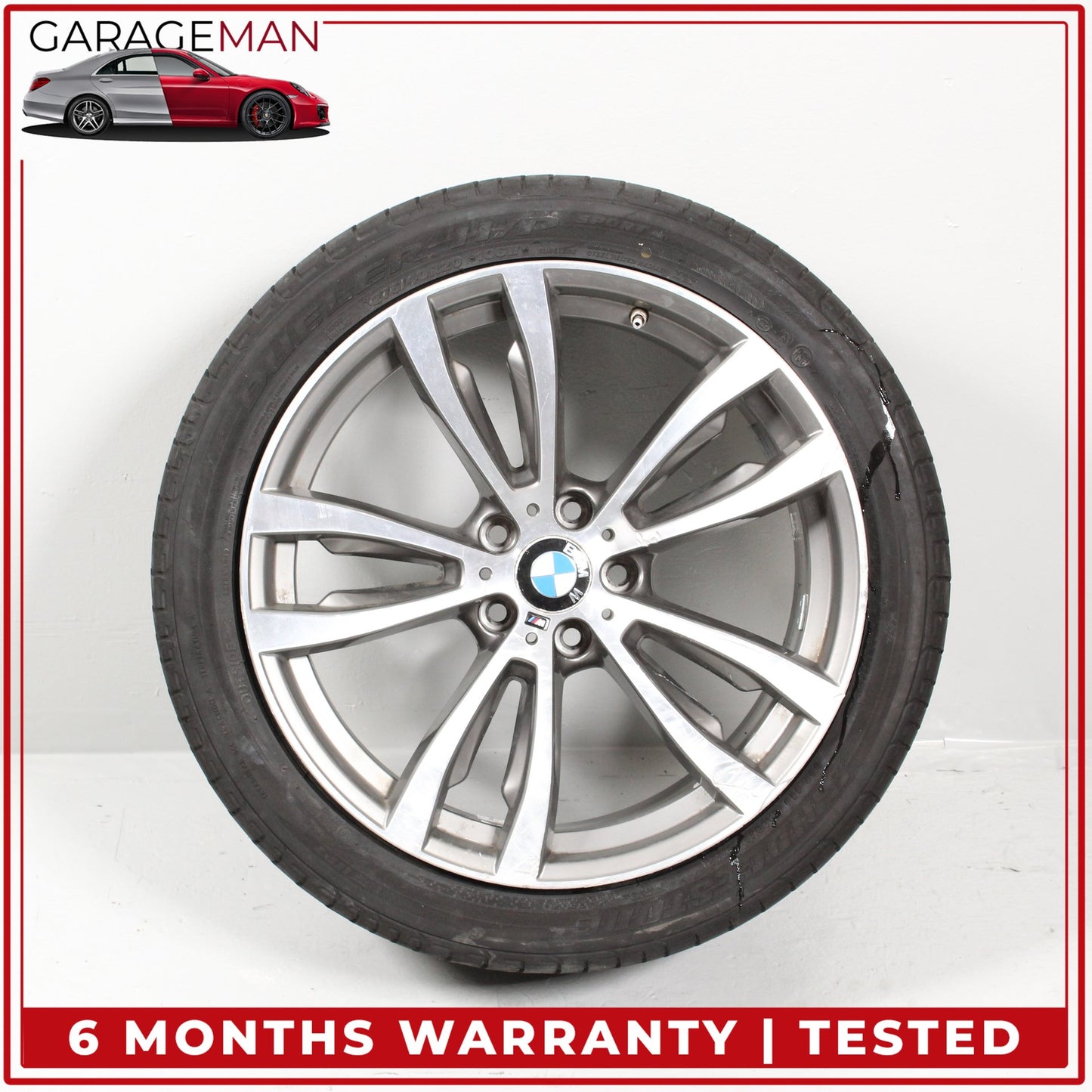 2014-2019 BMW X5 X6 Front Wheel Rim w/ Bridgestone Tire 10JX20H2ET40 7846790 OEM